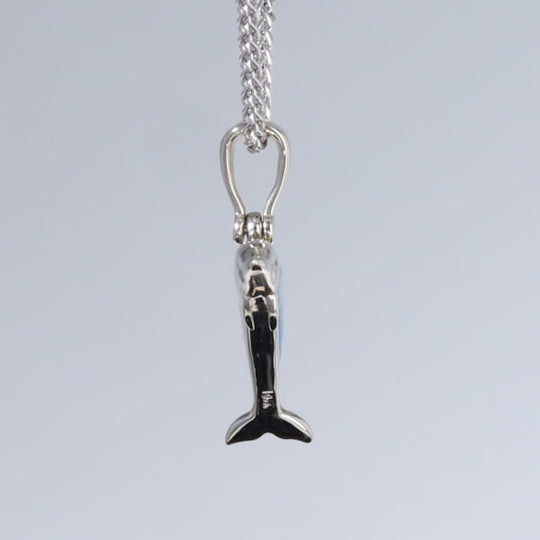 Opal Pendant Inlaid Sea Life Dolphin