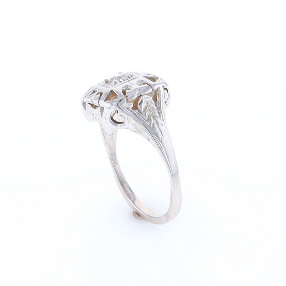 Vintage Square Top Diamond Ring