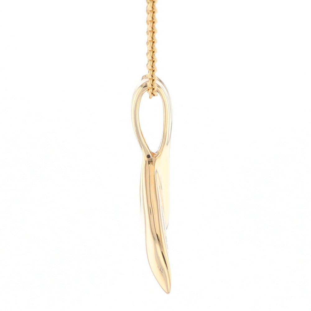 Whale Tail Necklaces Natural Gold Quartz Inlaid Sea Life Pendant