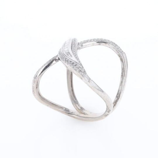 Dramatic Bypass Diamond Ring