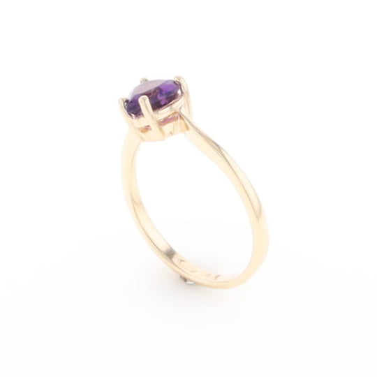 Heart Amethyst Ring