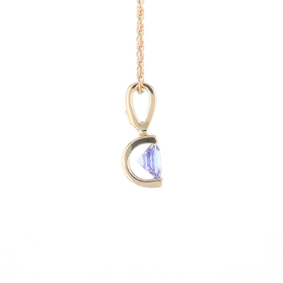 Solitaire Tanzanite Pendant