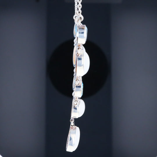 Moonstone & Blue Topaz Necklace