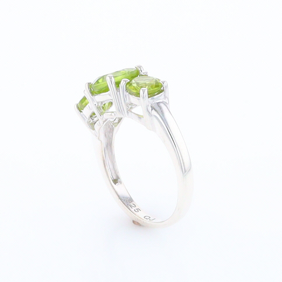 Three Peridot Ring