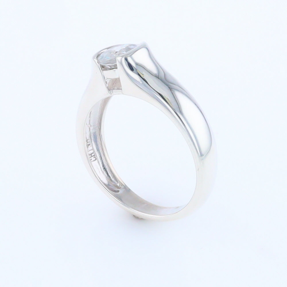 Cubic Zirconia Solitaire Ring