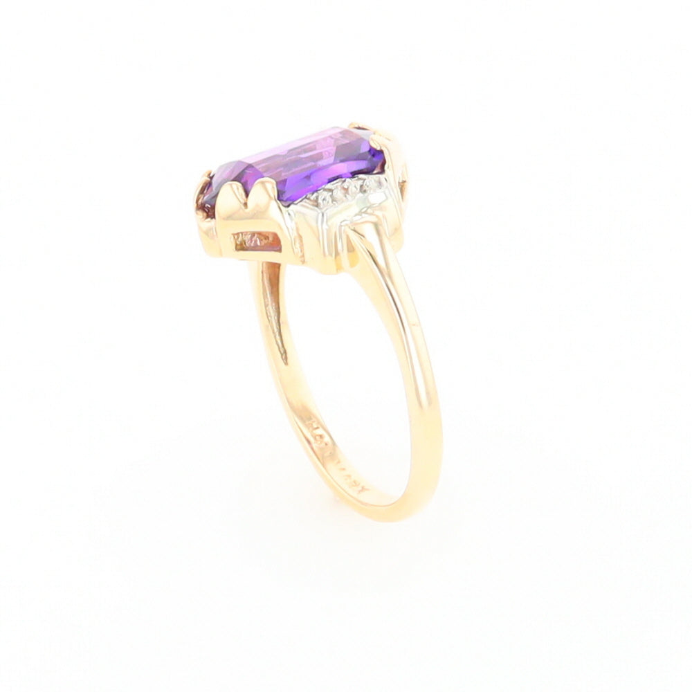 Vintage Hexagon Sapphire Ring