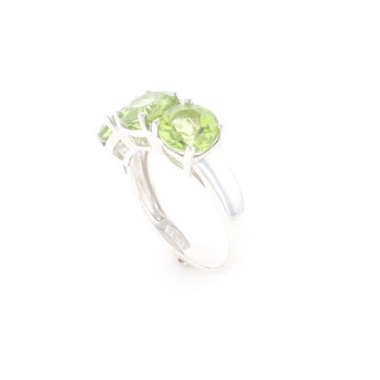 Triple Peridot Ring