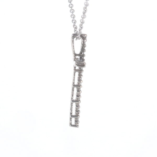Thin Diamond Cross Necklace