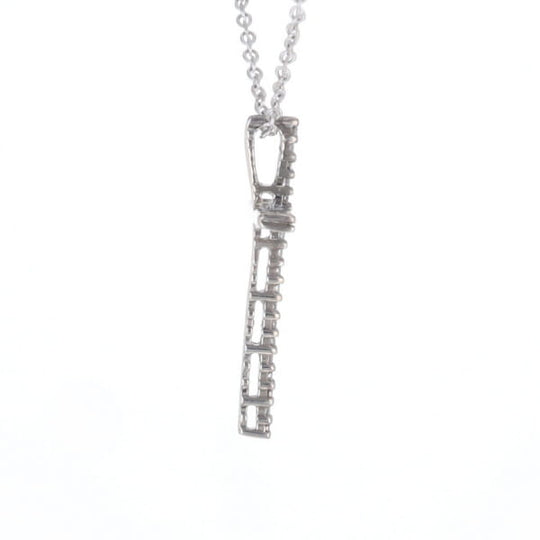 Thin Diamond Cross Necklace