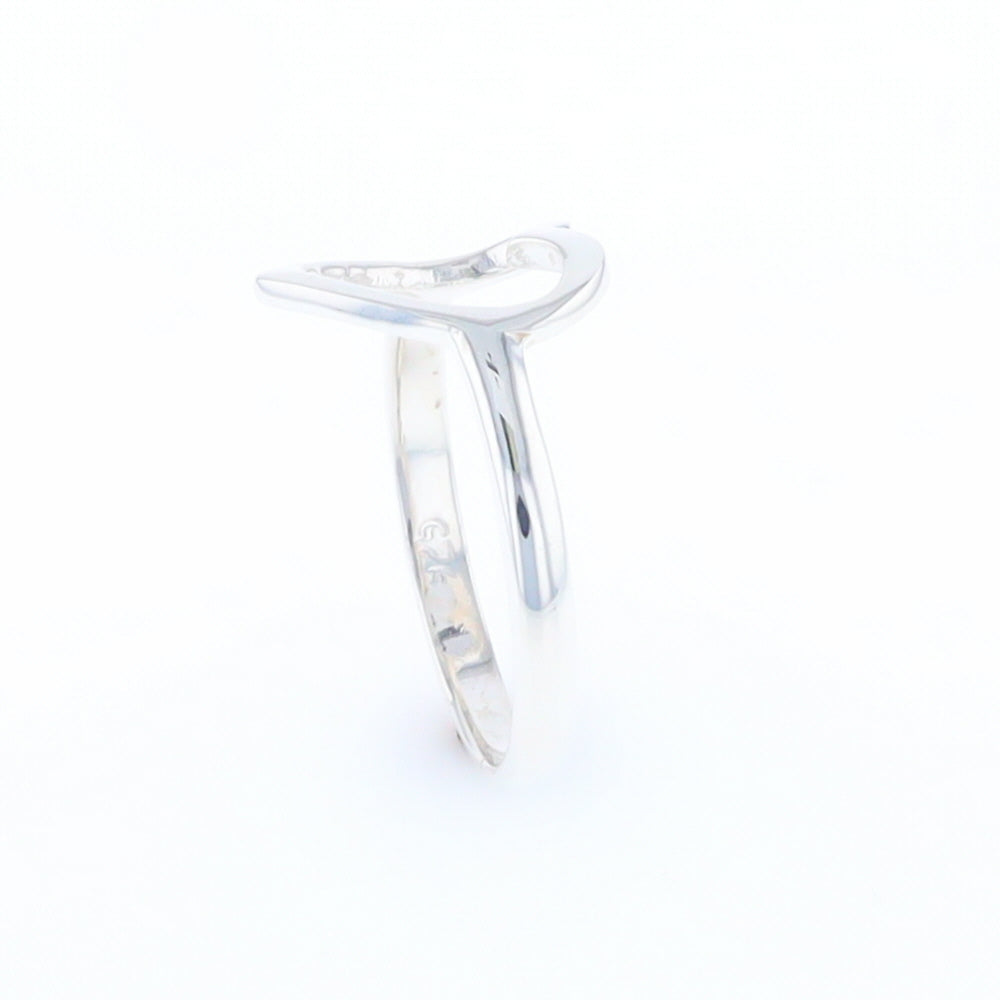 Sterling Silver Open Heart Ring