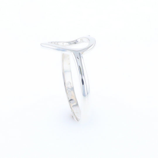 Sterling Silver Open Heart Ring