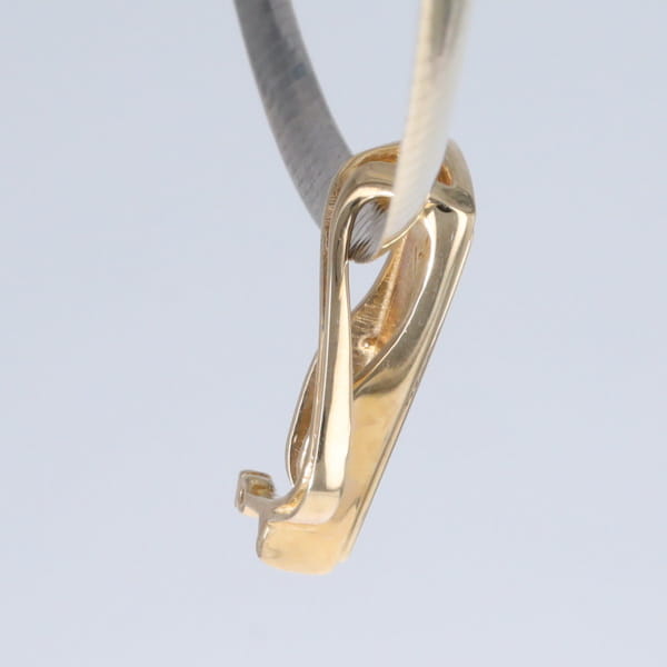 Opal Pendant Triangle Inlaid Design with .06ct Round Diamond