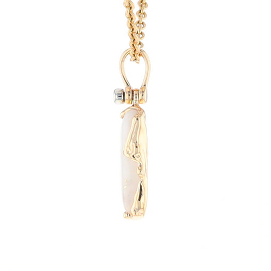 Gold Quartz Freeform Pendant  (G2)