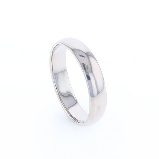 White Gold Standard Fit Wedding Band