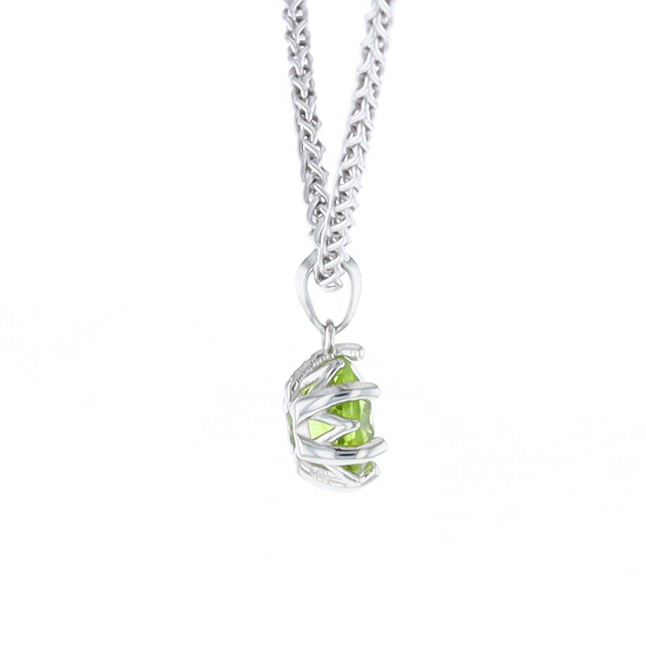 Solitaire Peridot Tulip Pendant