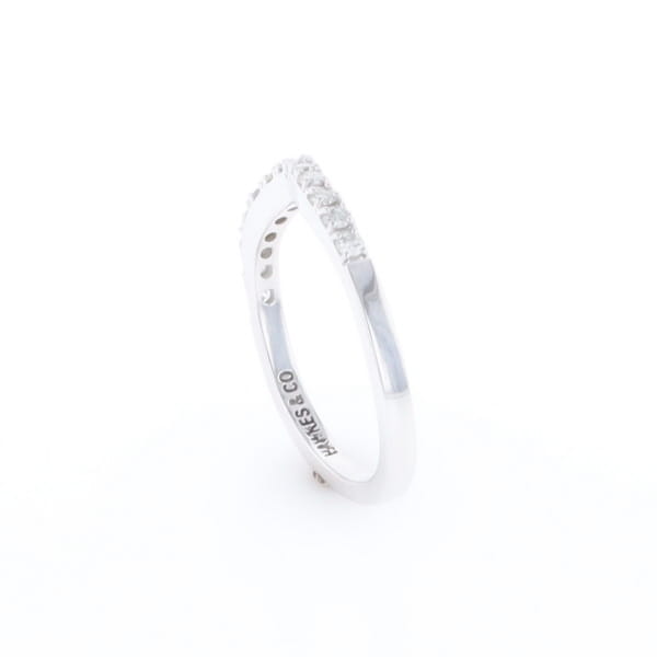 Diamond Contour Wedding Band