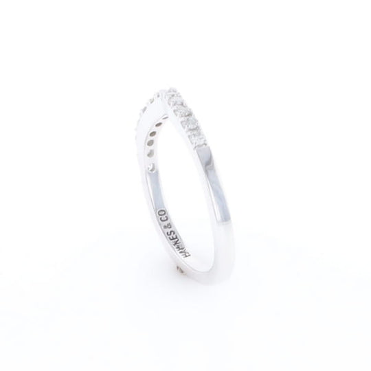 Diamond Contour Wedding Band