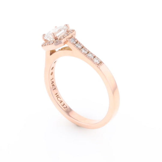 Princess Cut Diamond Halo Ring