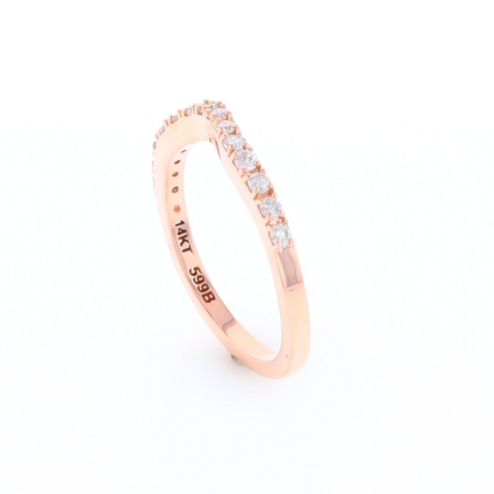 Rose Gold Diamond Wedding Band