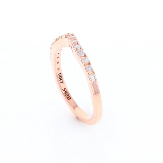 Rose Gold Diamond Wedding Band