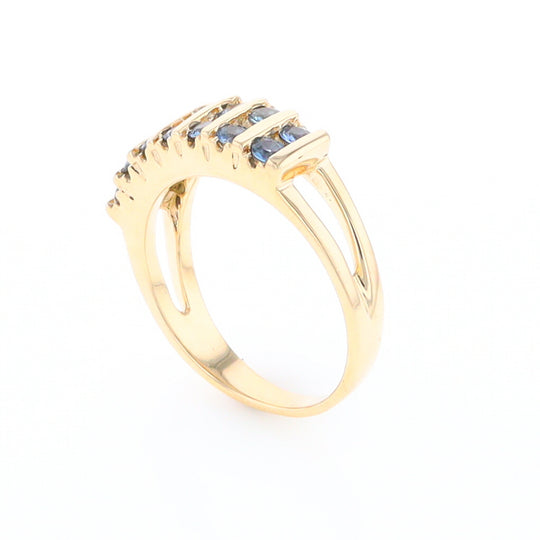 Channel Set Sapphire Ring