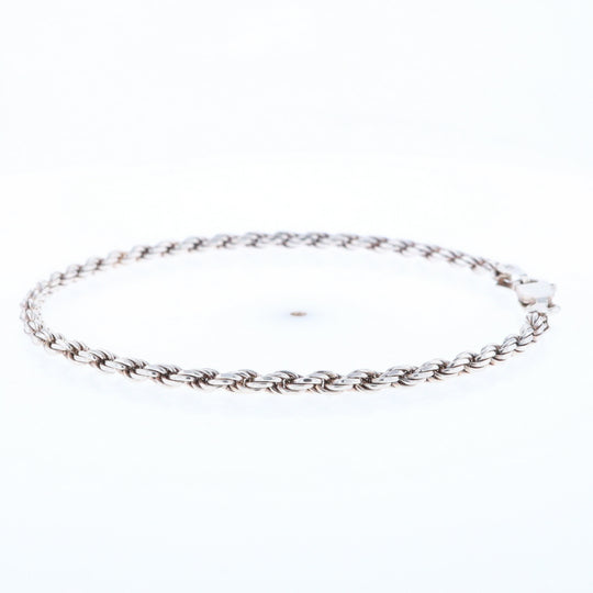 Silver Rope Bracelet