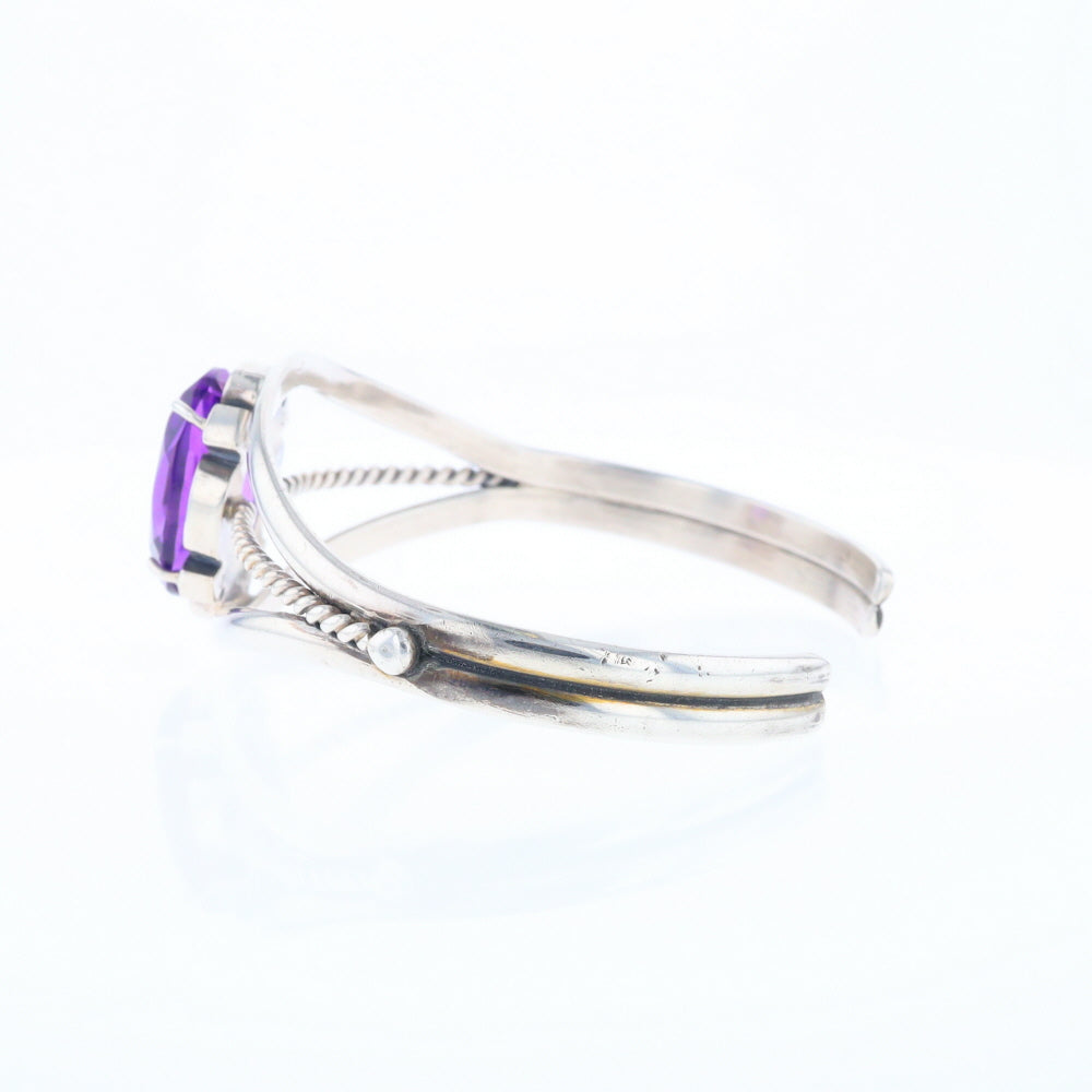 Twisted Amethyst Cuff Bracelet