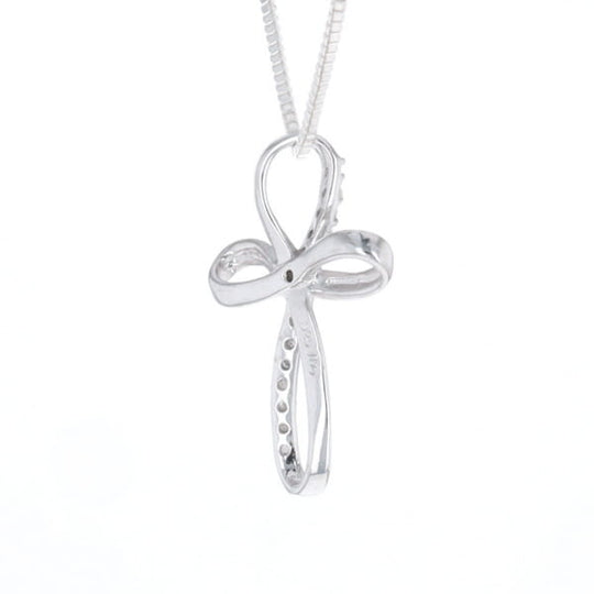 Open Loop Cross Necklace