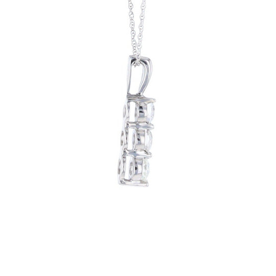 Three Diamond Drop Pendant