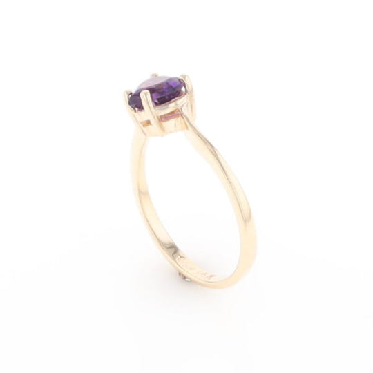 Heart Amethyst Ring