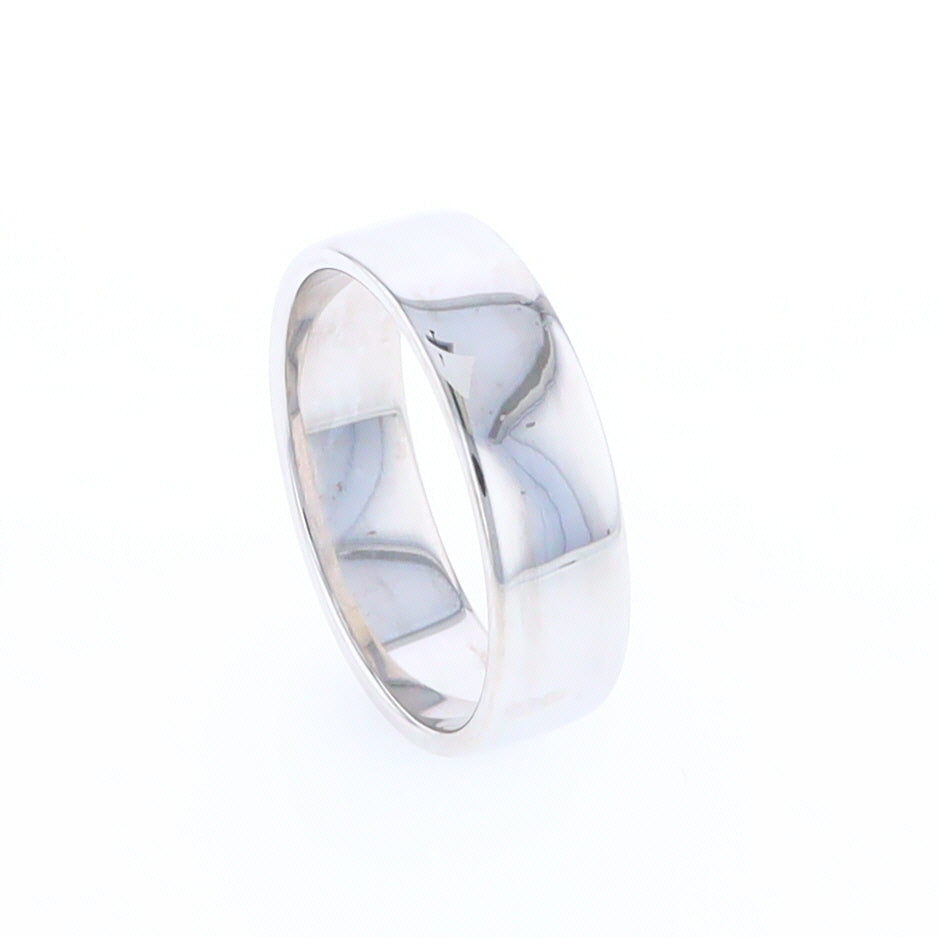 White Gold Wedding Band