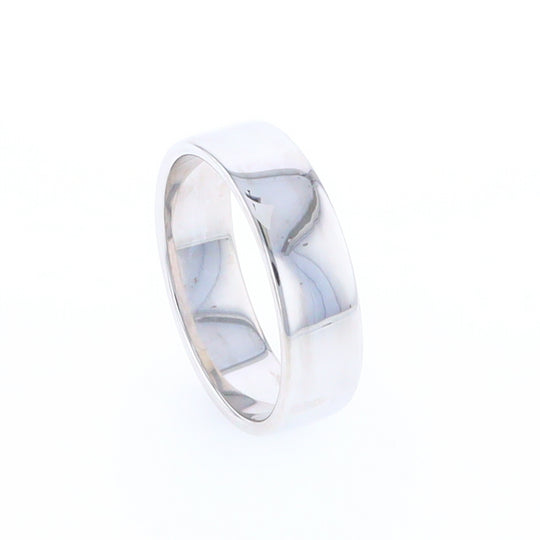 White Gold Wedding Band