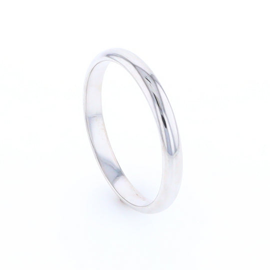 White Gold Standard Fit Wedding Band