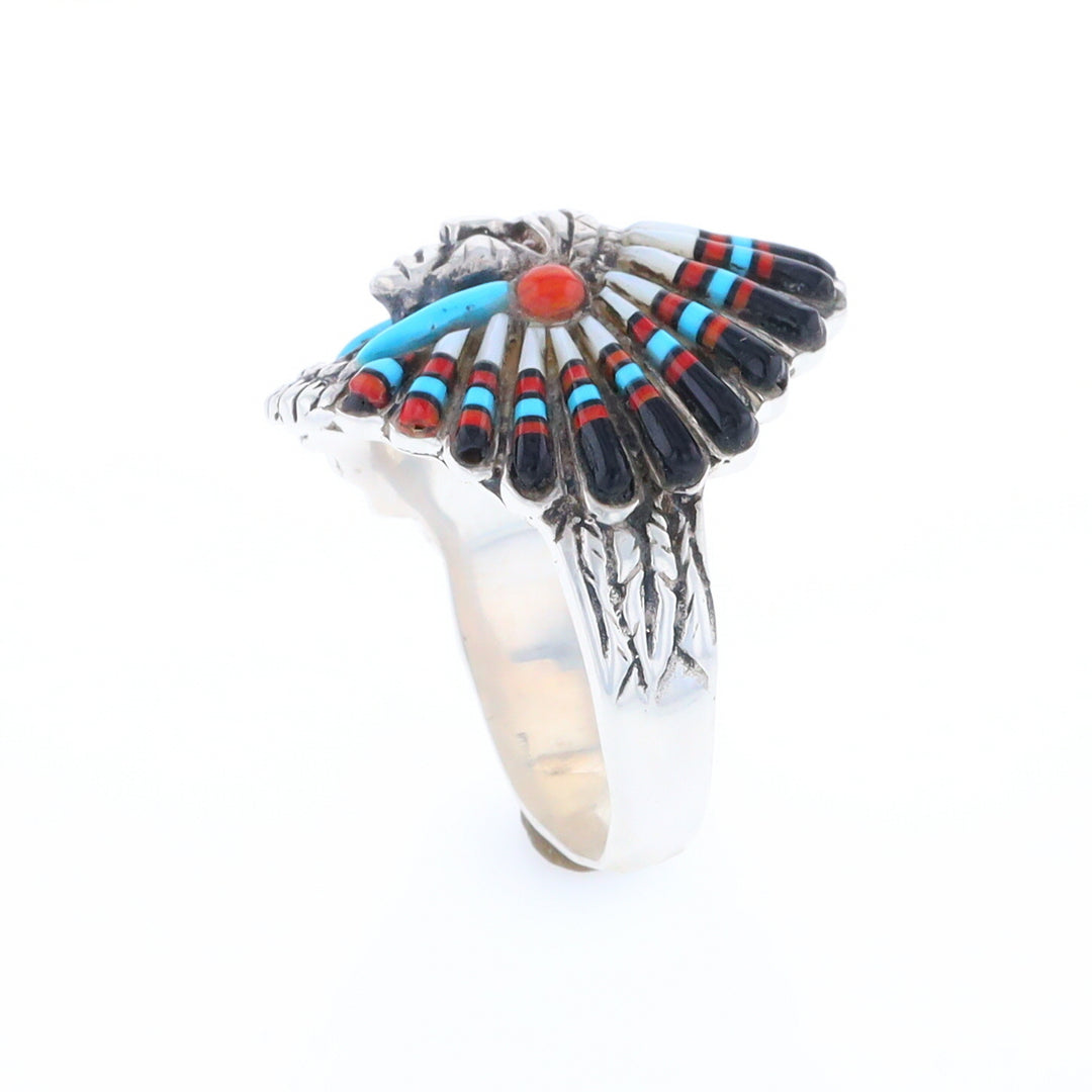 Native American Head Dress Ring