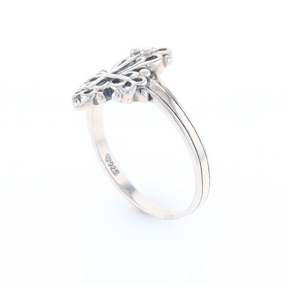 Openwork Cross Ring