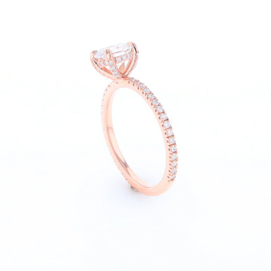 Rose Gold Lab Grown Diamond Engagement Ring