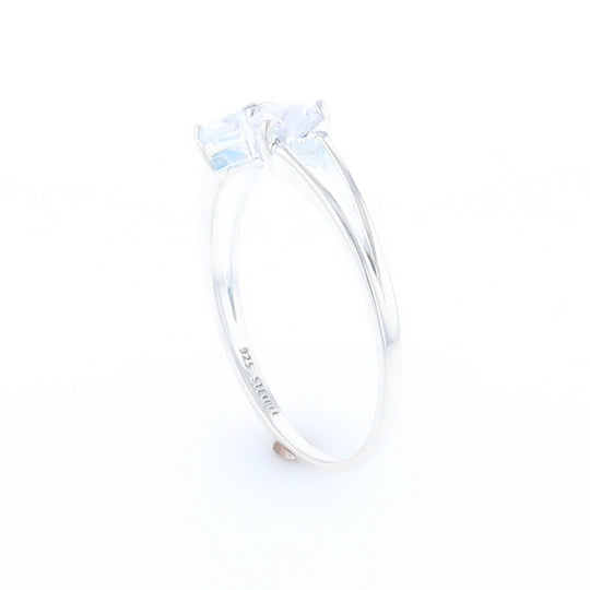 Cubic Zirconia Bow Tie Ring