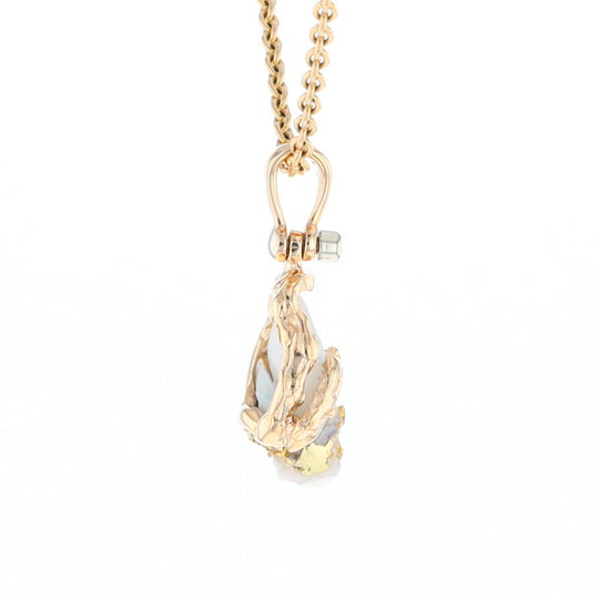 Rough Gold quartz Freeform Pendant