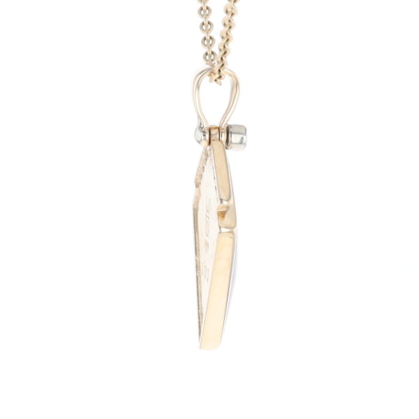 Sugilite Kite Shape Inlaid Pendant with 0.19ctw Diamonds