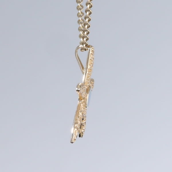 Opal Pendant Inlaid Realistic Star Fish Sea Life Design