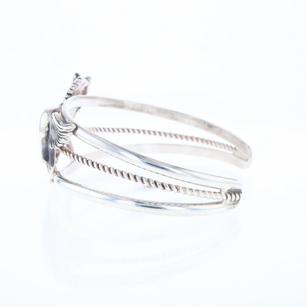 Silver Horse Native Cuff Bracelet