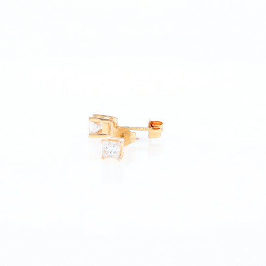 0.48ctw Princess Cut Diamond Studs