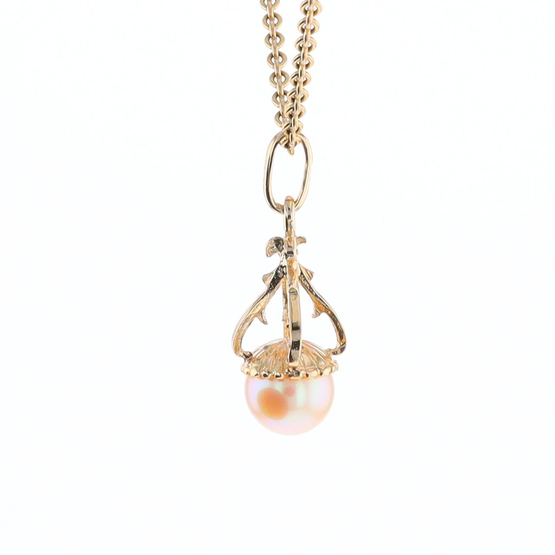 Swirl Chandelier Pearl Pendant