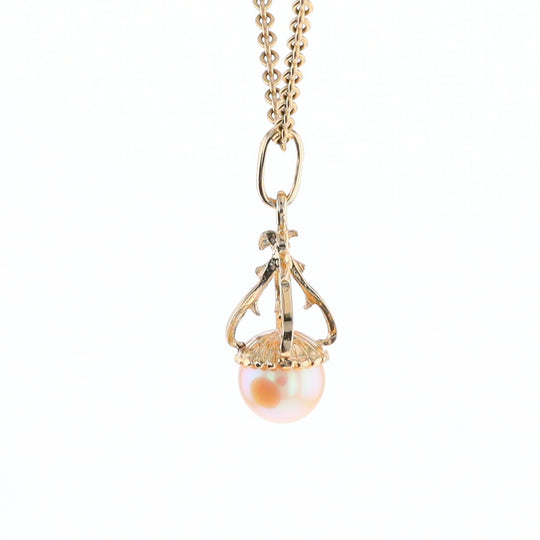 Swirl Chandelier Pearl Pendant