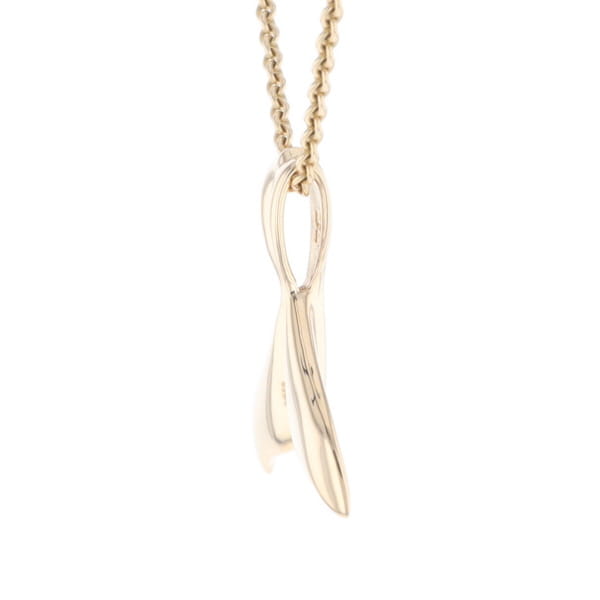 Whale Tail Gold Nugget Pendant