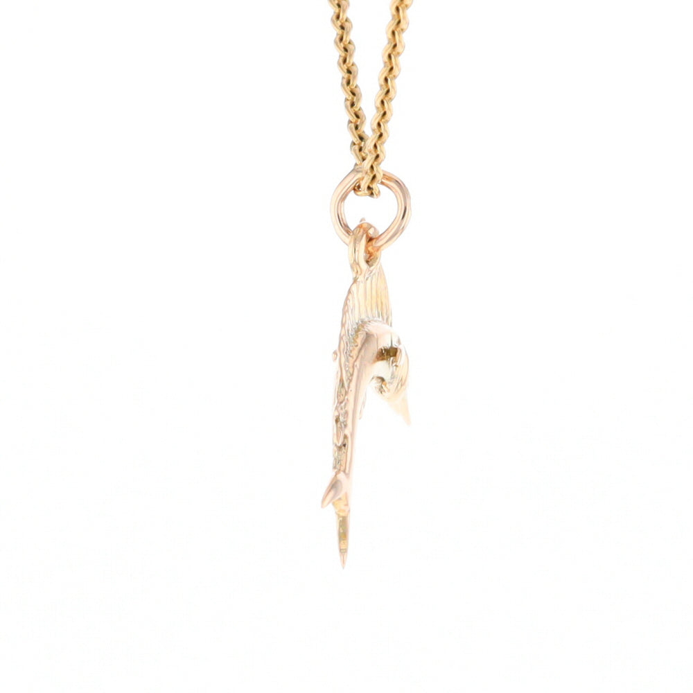 Gold Sailfish Pendant