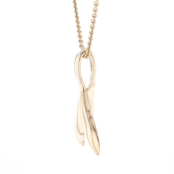 Whale Tail Necklaces Natural Gold Quartz and Nuggets Inlaid Pendant