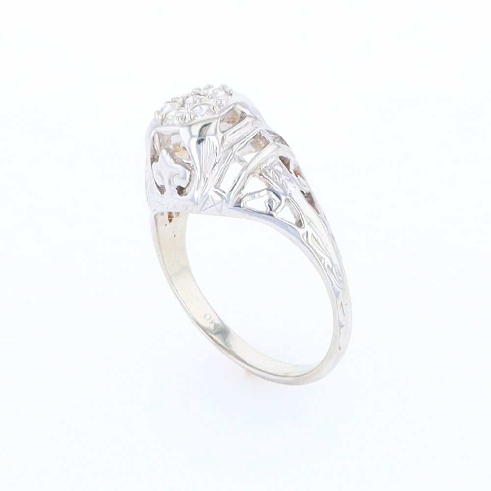 Vintage Cluster Diamond Ring