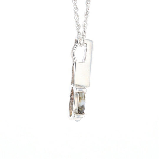 Gold Quartz Cabochon Pendant