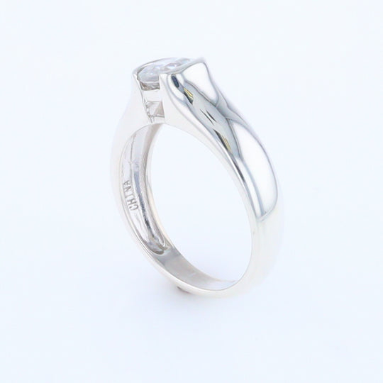 Cubic Zirconia Solitaire Ring